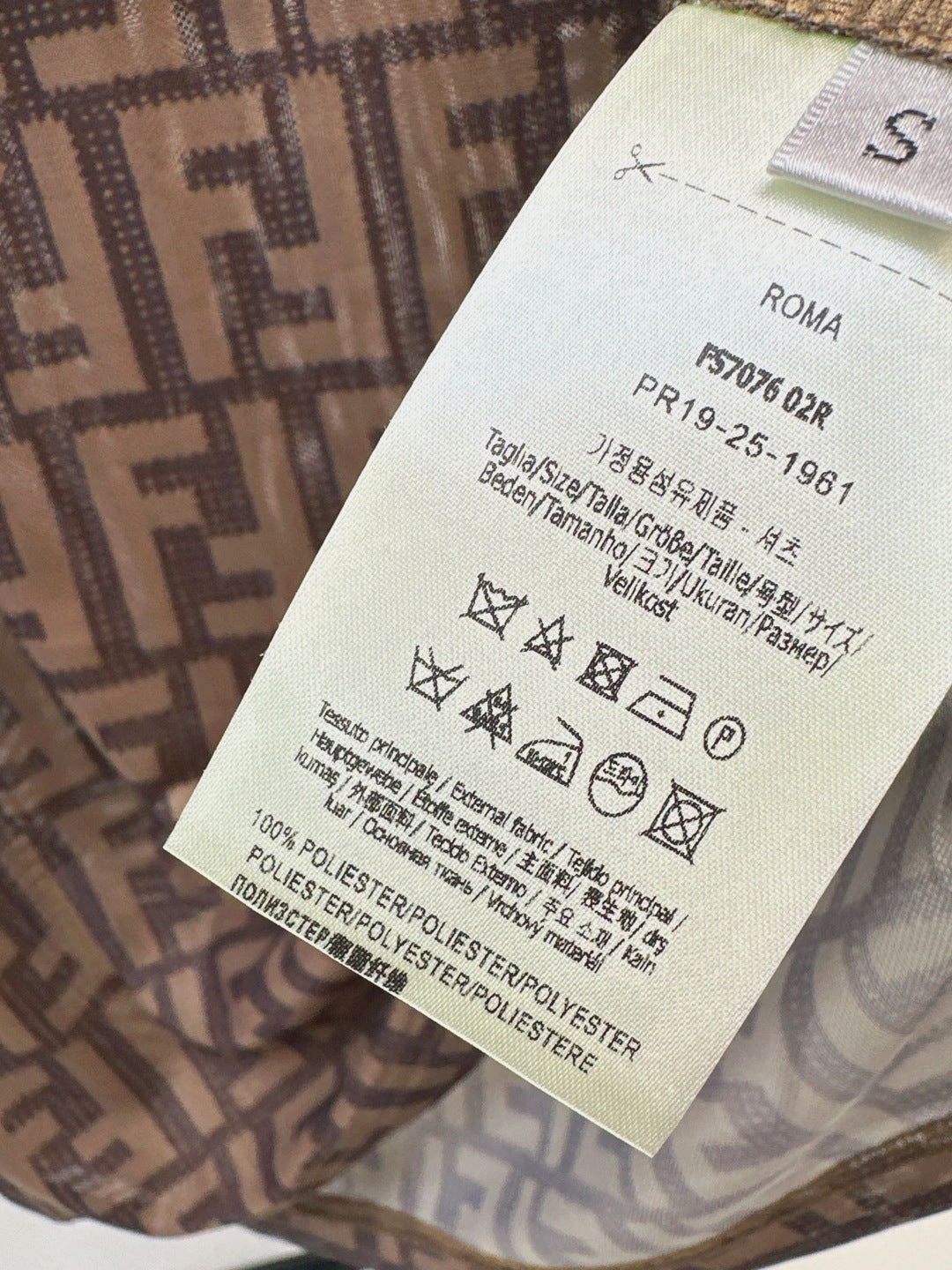 Fend 25fw printed shirt