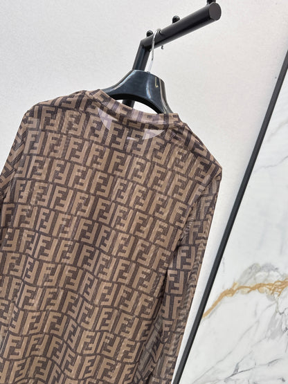 Fend 25fw printed shirt