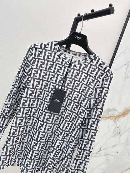 Fend 25fw printed shirt