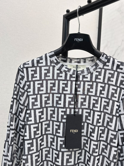 Fend 25fw printed shirt