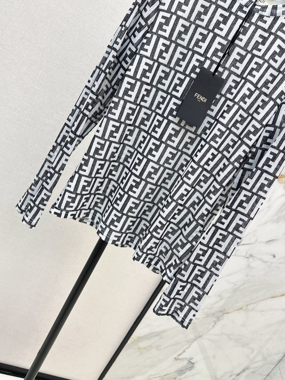 Fend 25fw printed shirt