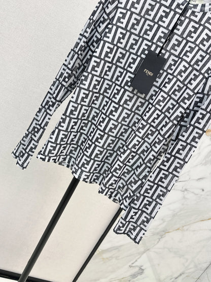 Fend 25fw printed shirt
