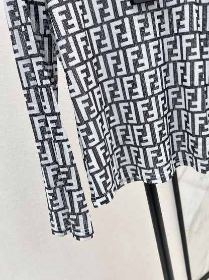 Fend 25fw printed shirt