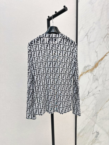 Fend 25fw printed shirt