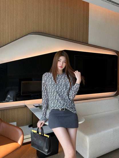 Fend 25fw printed shirt