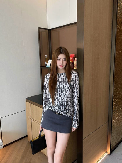 Fend 25fw printed shirt