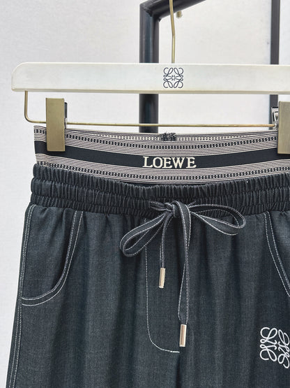 Loe 25fw embroidered jeans