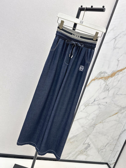 Loe 25fw embroidered jeans