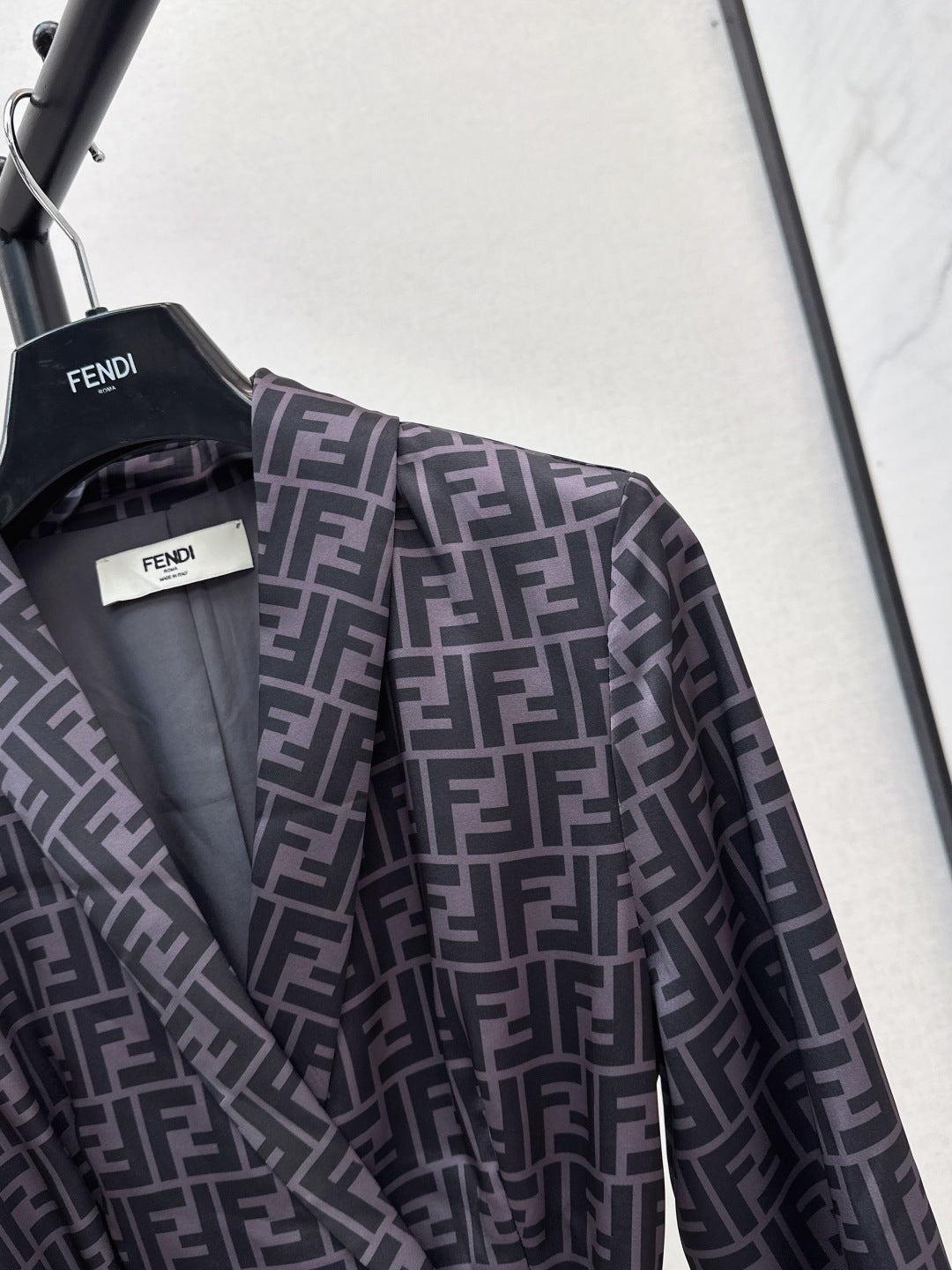 Fend 25fw printed shirt dress