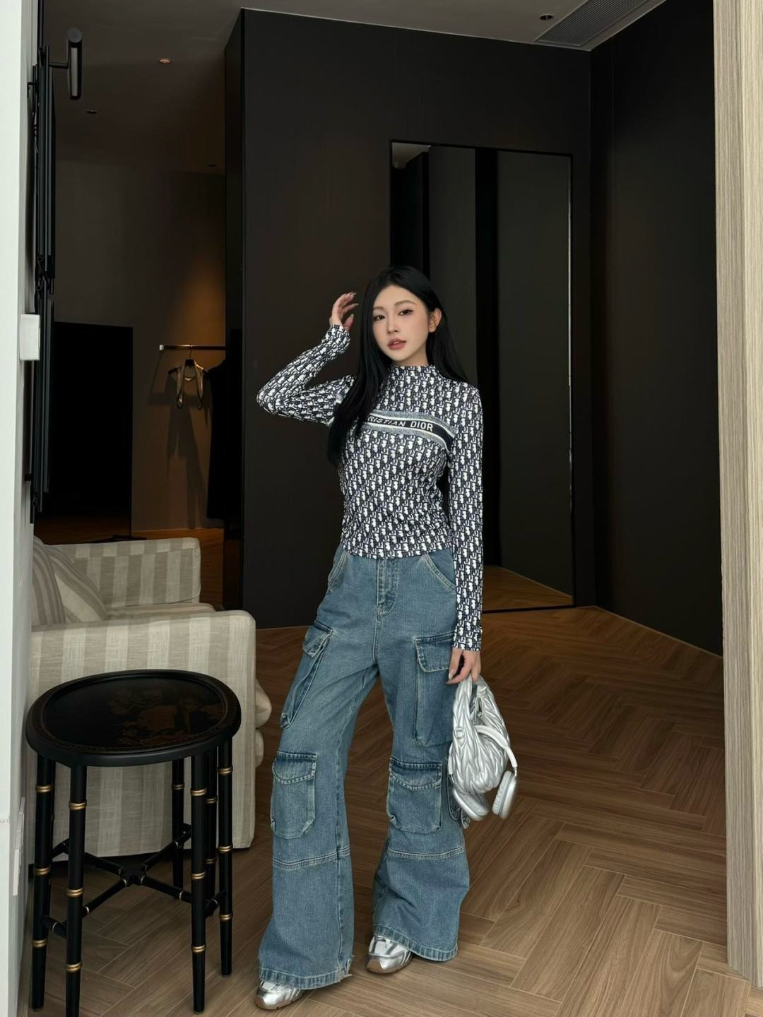 CD 25fw printed shirt
