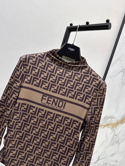 Fend 25fw printed shirt