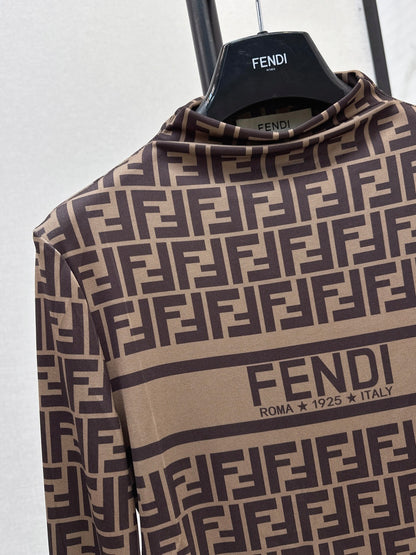 Fend 25fw printed shirt