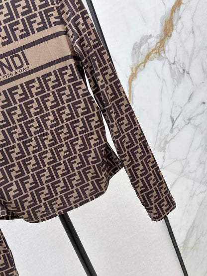 Fend 25fw printed shirt