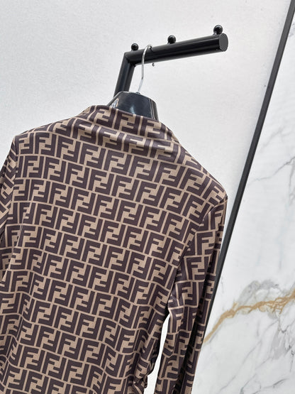 Fend 25fw printed shirt
