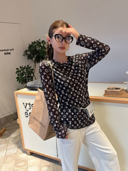 Louis 25fw printed shirt