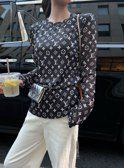 Louis 25fw printed shirt