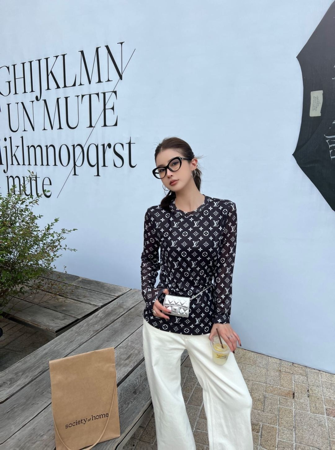 Louis 25fw printed shirt