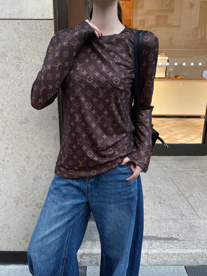 Louis 25fw printed shirt