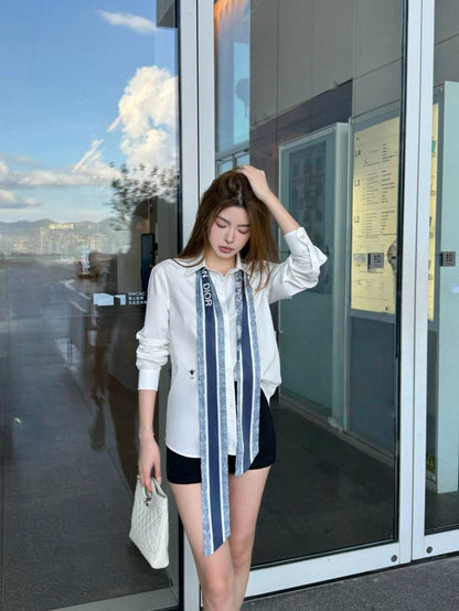 CD 25fw scarf shirt
