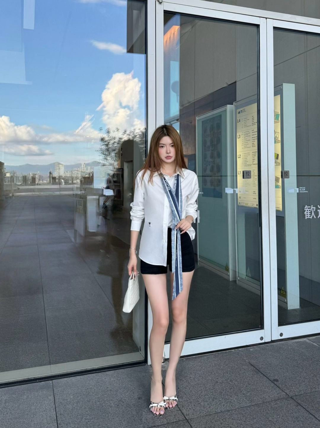CD 25fw scarf shirt