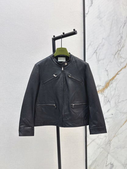Guc 25fw leather jacket