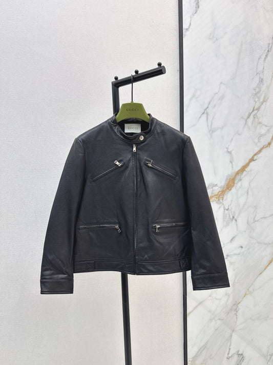 Guc 25fw leather jacket