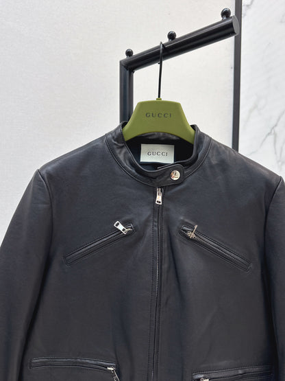 Guc 25fw leather jacket