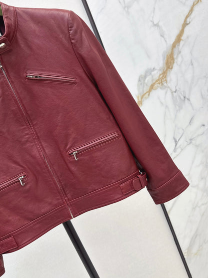 Guc 25fw leather jacket