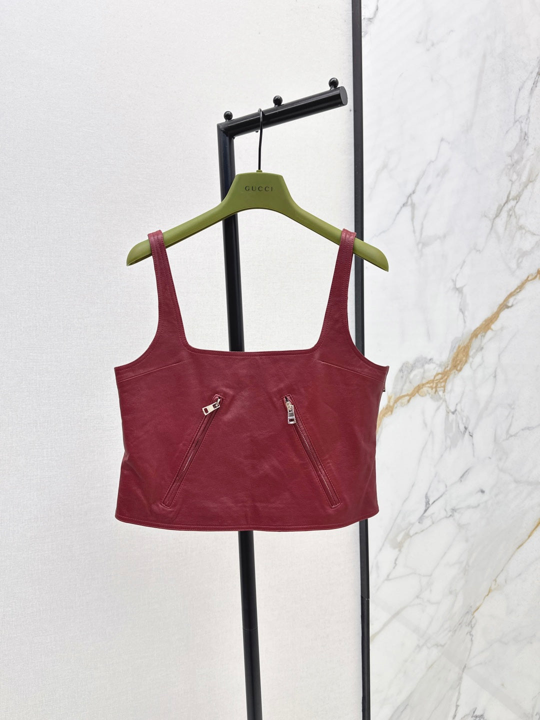 Guc 25fw leather camisole