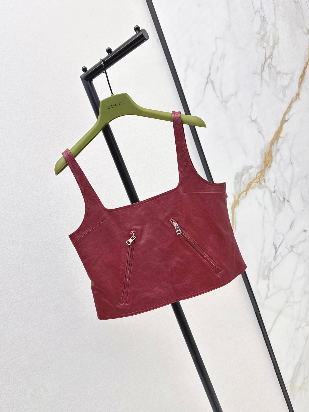 Guc 25fw leather camisole