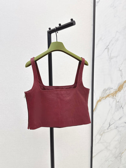 Guc 25fw leather camisole