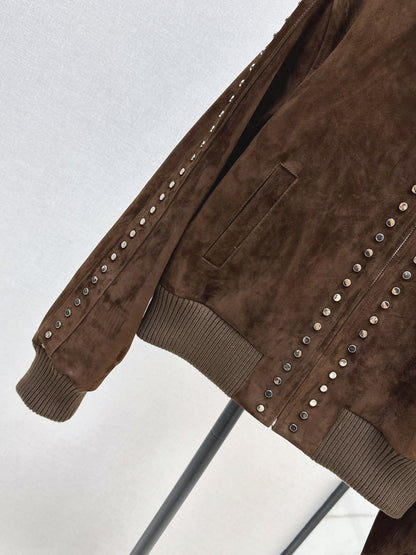 Loe 25fw suede jacket