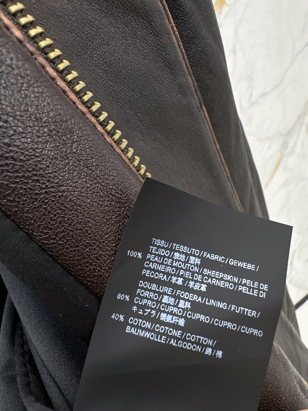 Saint lau 25fw leather jacket