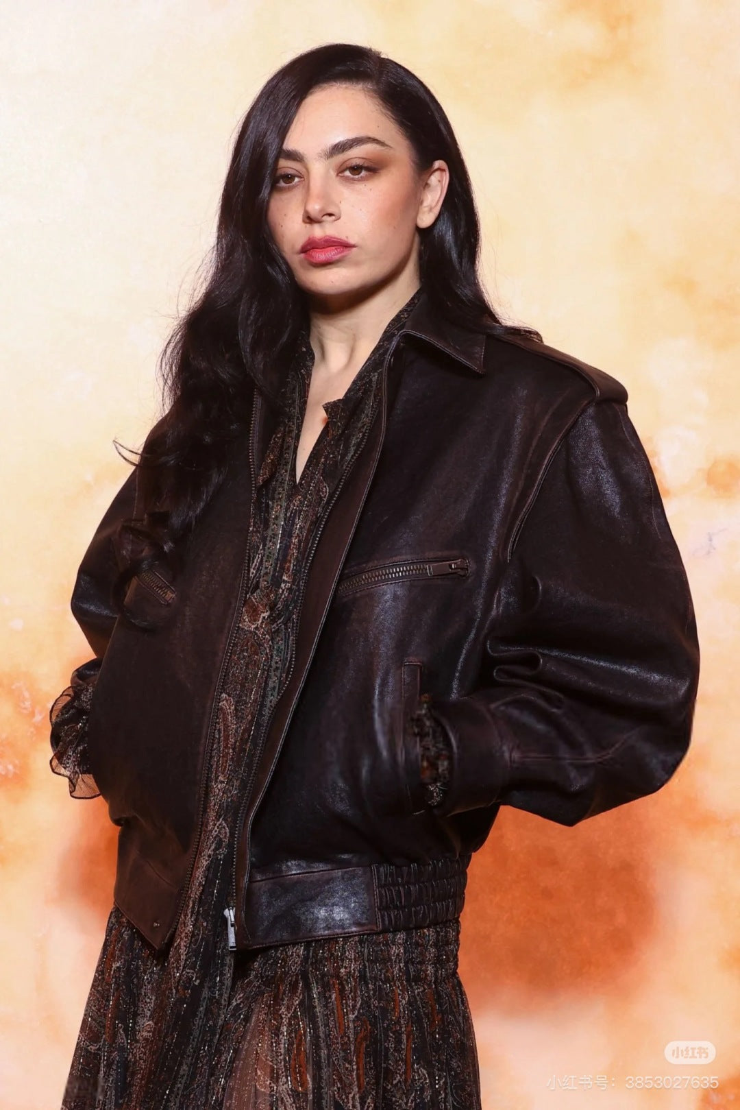 Saint lau 25fw leather jacket