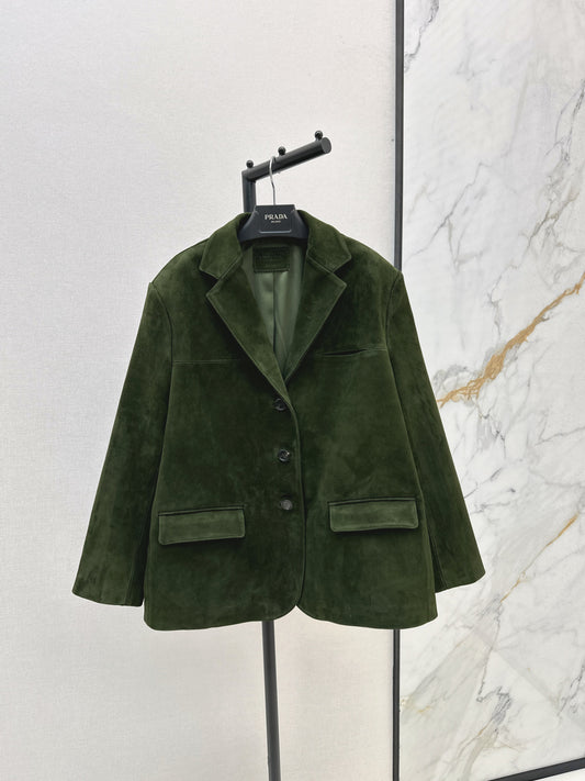 Pra 25fw suede blazer