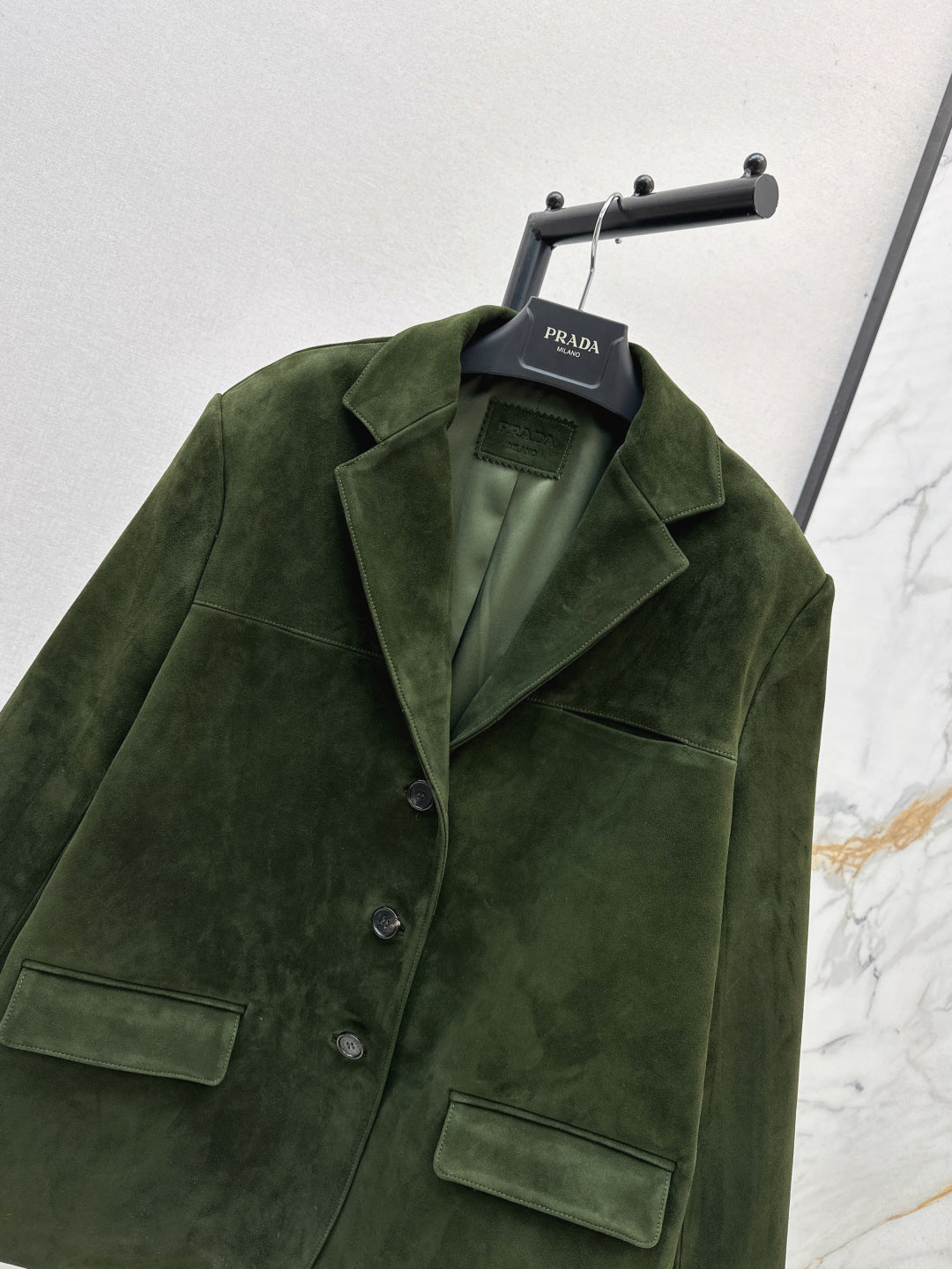 Pra 25fw suede blazer