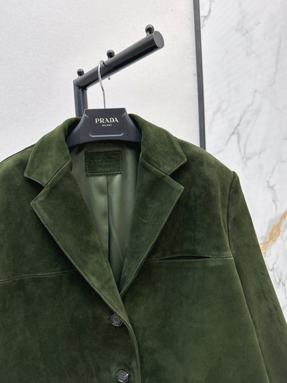 Pra 25fw suede blazer
