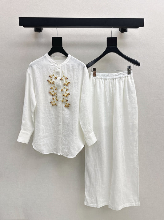 Chlo 25ss linen suit