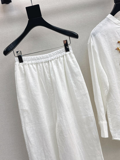 Chlo 25ss linen suit