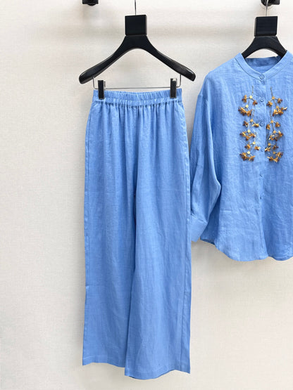 Chlo 25ss linen suit