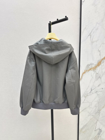 Miu 25fw leather jacket