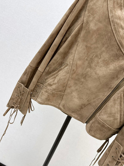 Saint lau 25fw suede jacket
