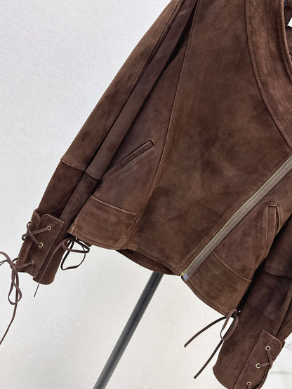 Saint lau 25fw suede jacket