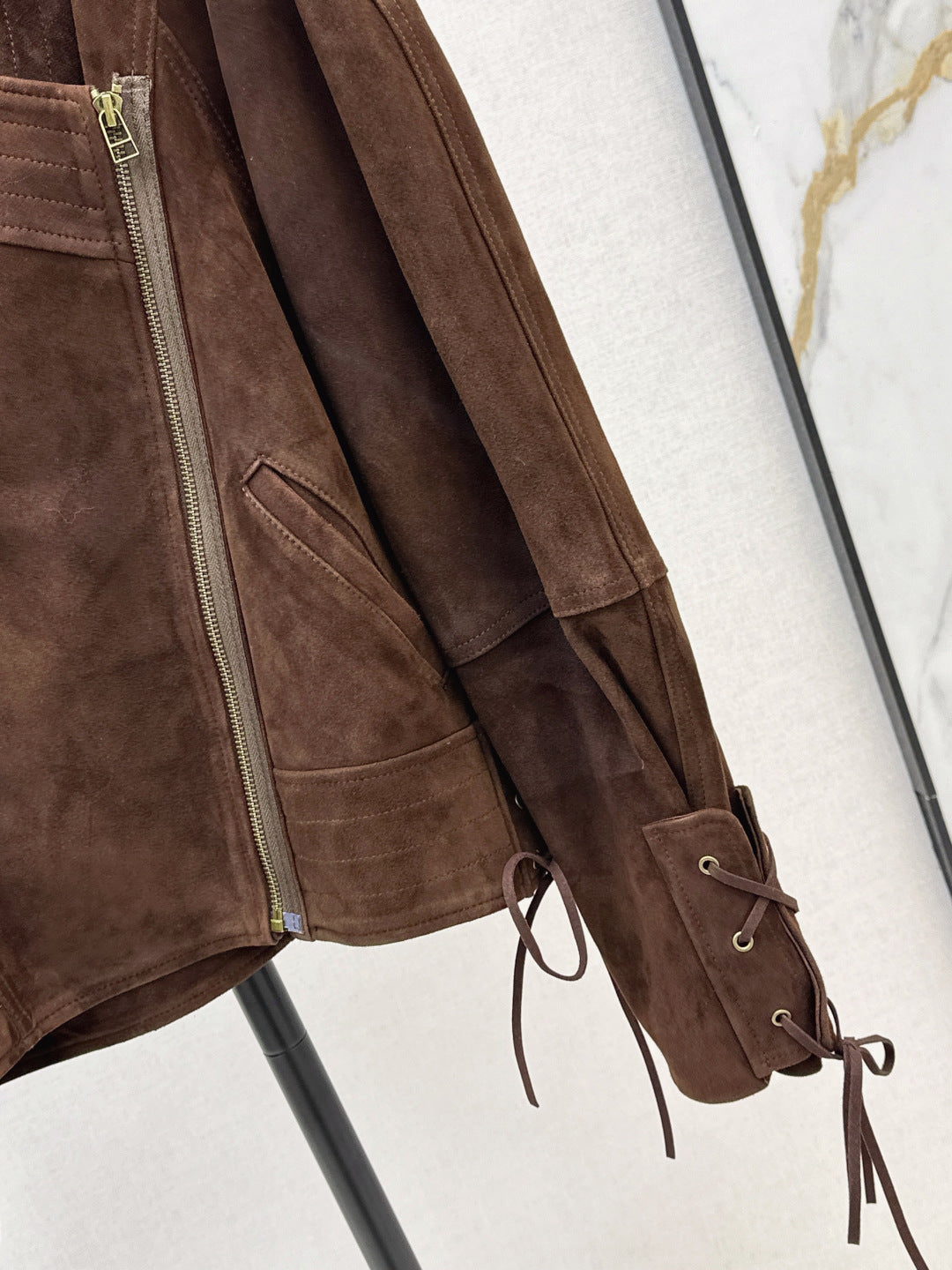 Saint lau 25fw suede jacket