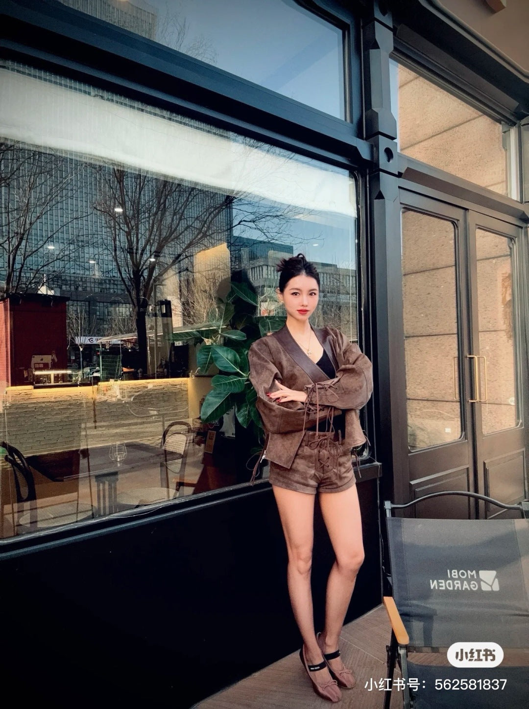 Saint lau 25fw suede jacket