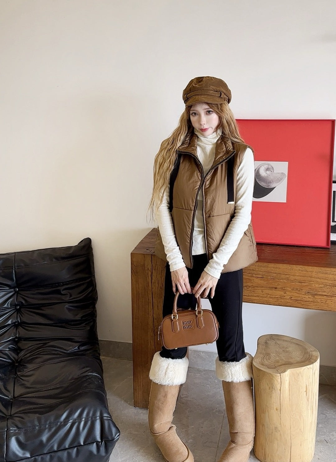 Monc 25fw padded vest