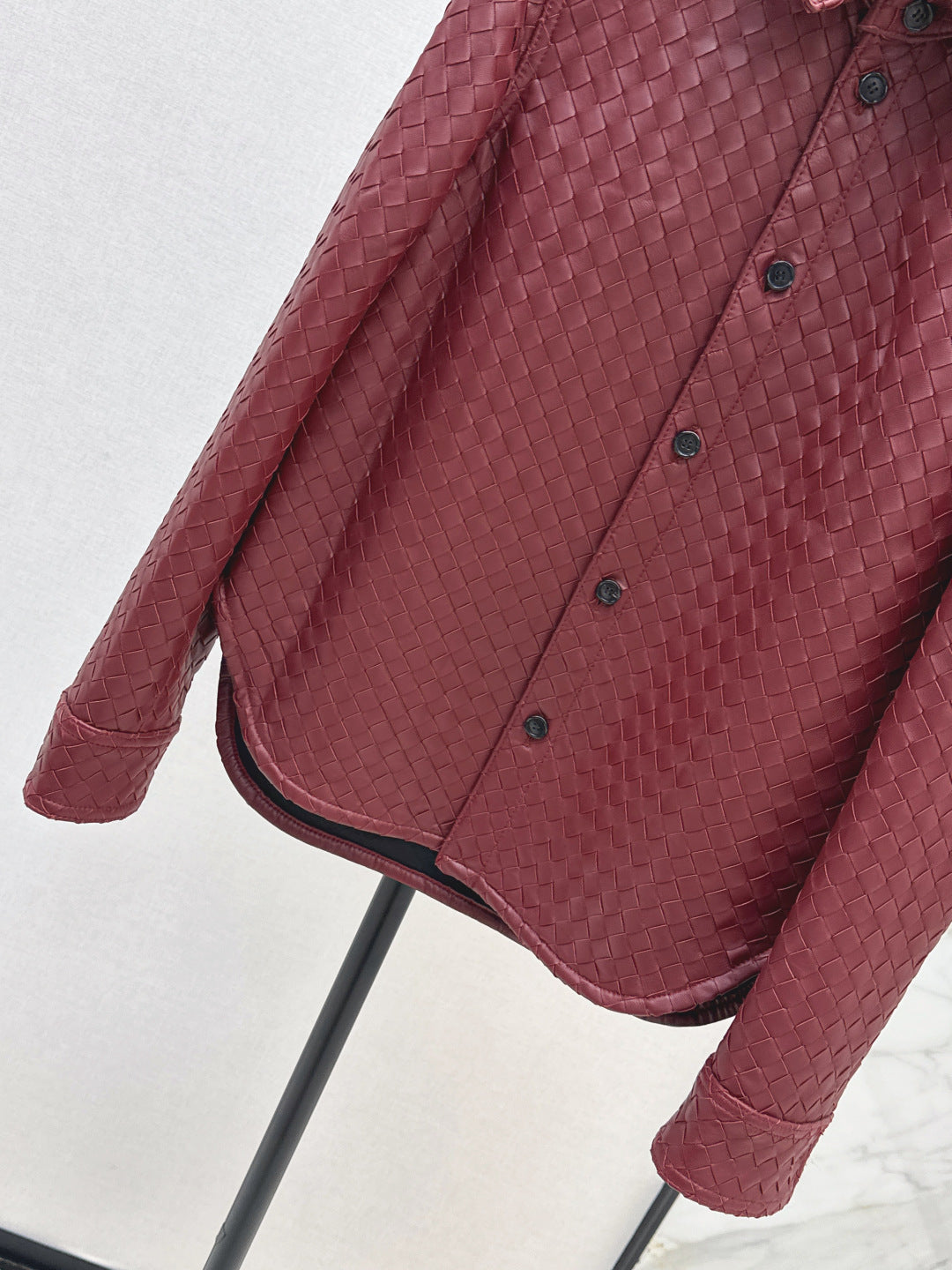 Bottega 25ss woven leather jacket