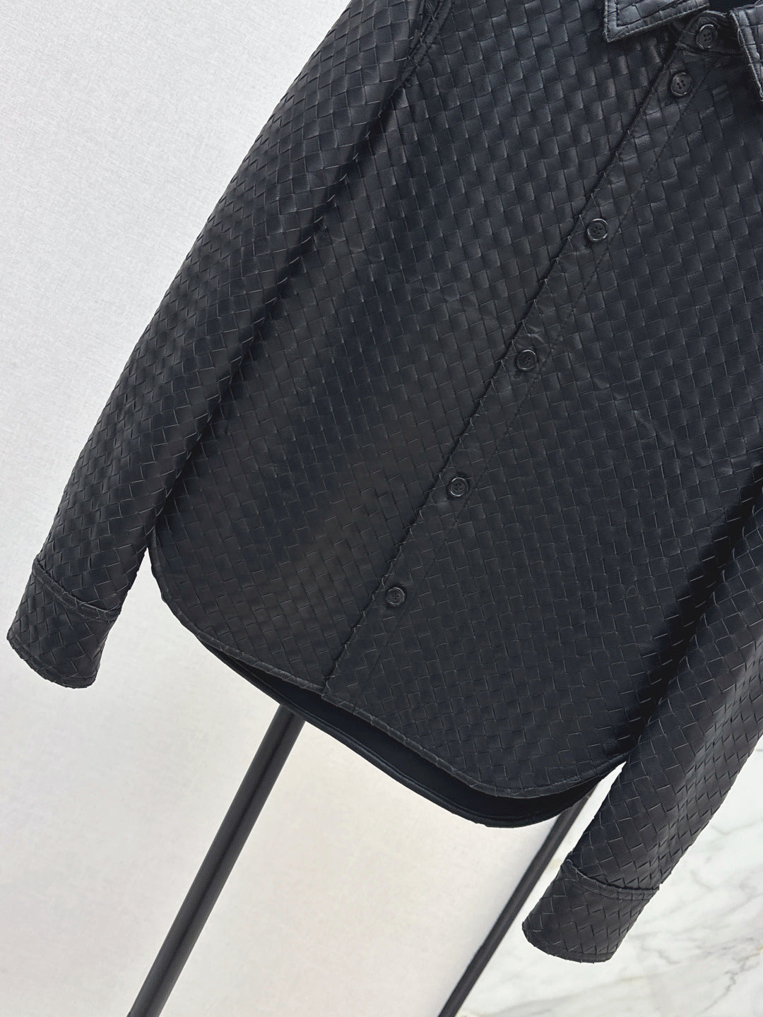 Bottega 25ss woven leather jacket
