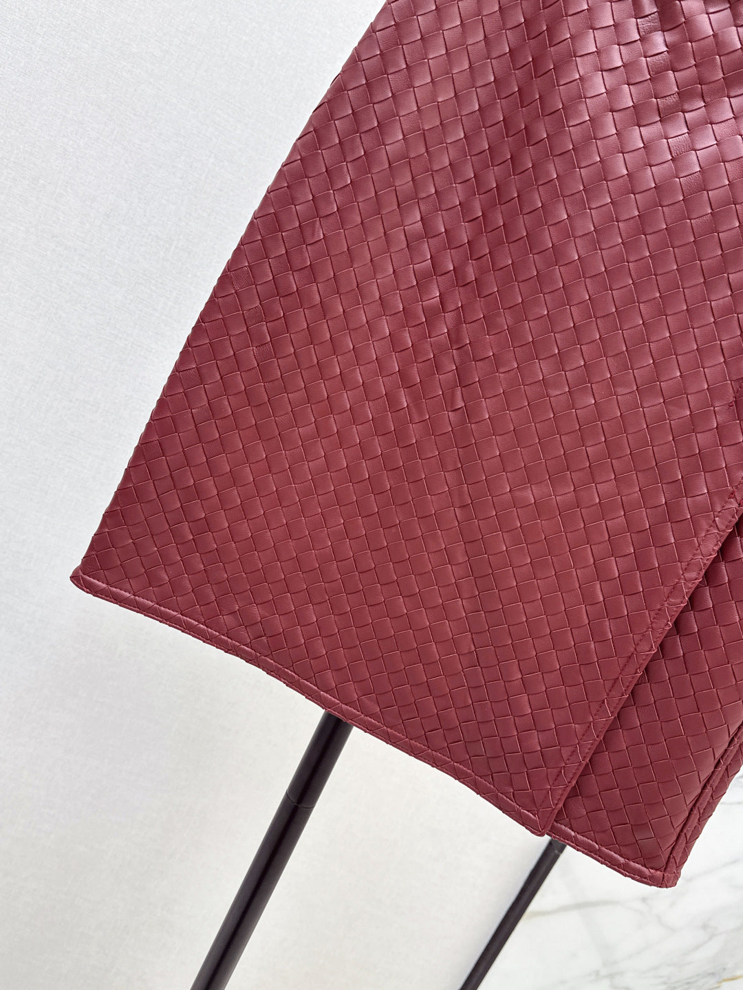 Bottega 25ss woven leather skirt