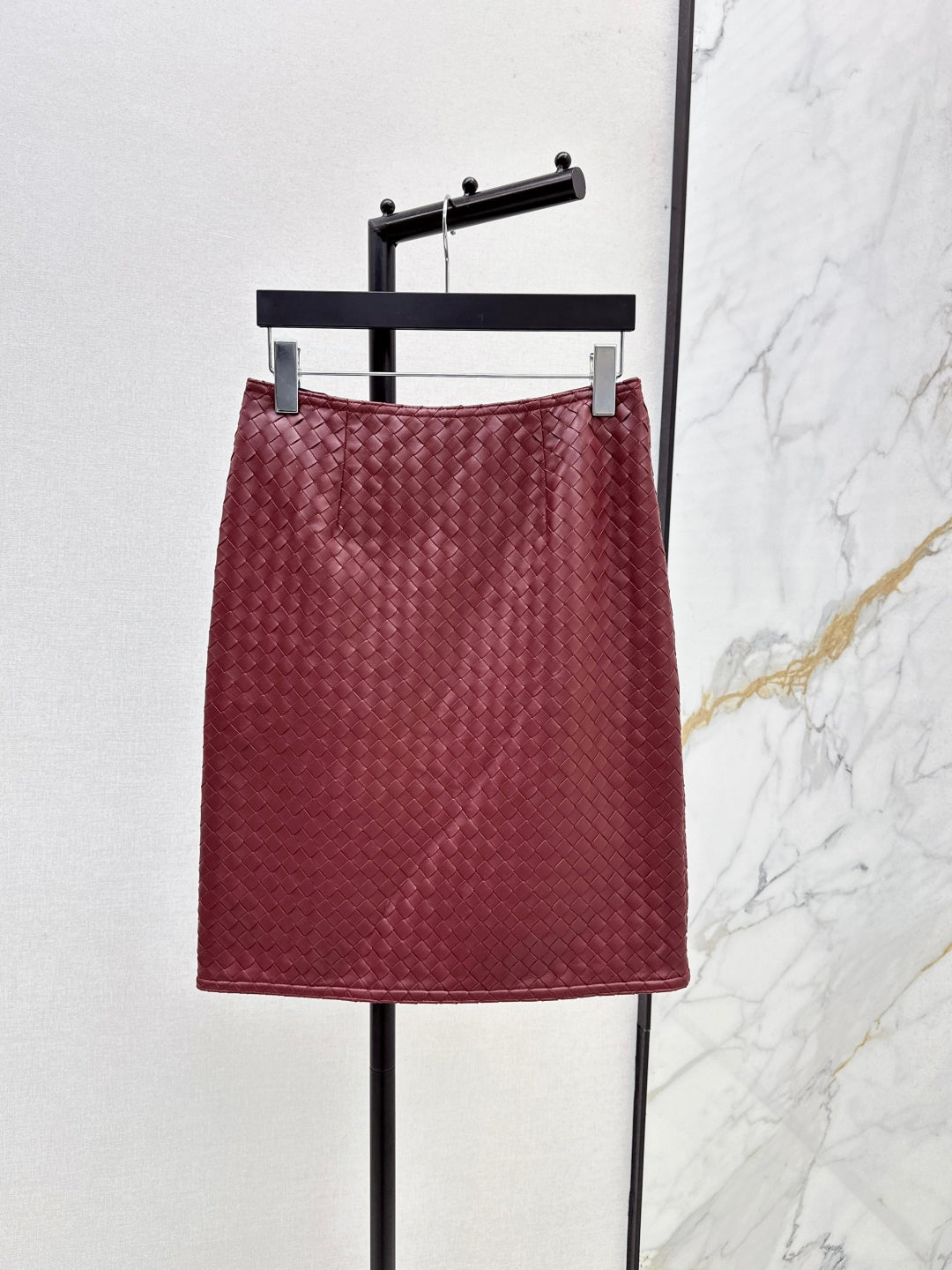 Bottega 25ss woven leather skirt